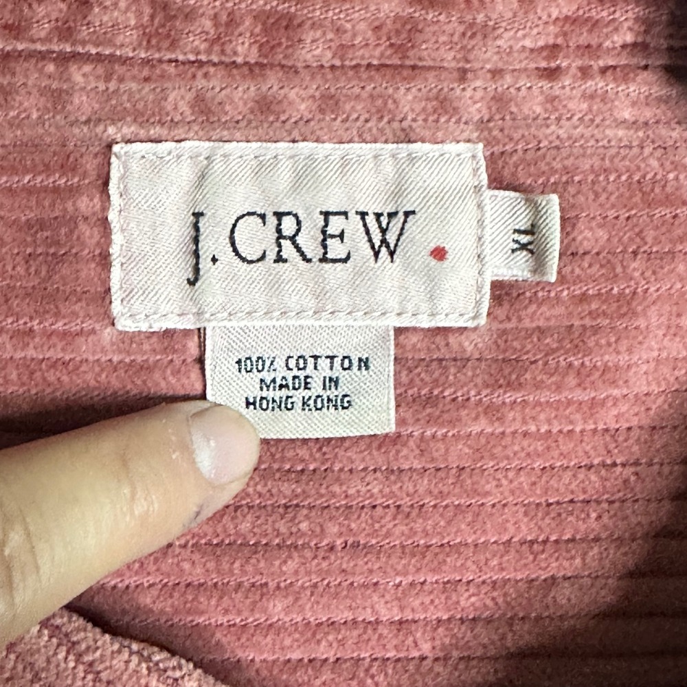 J.Crew Mens XL Rose Pink Wide Whale Corduroy Button Down Shirt 100% Cotton VTG - Picture 5 of 7